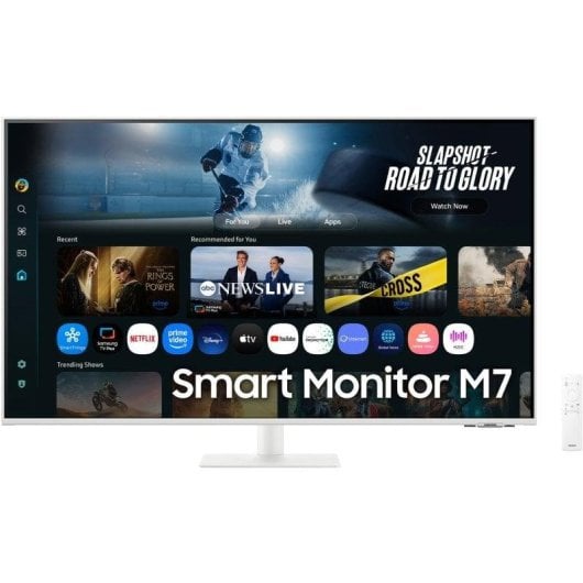 Moniteur Samsung M7 43  4K UHD Smart TV, Gaming Hub, AI Picture Optimizer, Connectivité Polyvalente - Neuf
