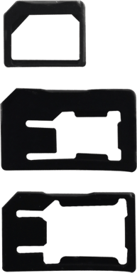 Pack de adaptadores para Micro y Nano Sim Negro Bigben