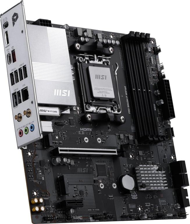 MSI PRO B840M P WIFI6E B840AM5DDR5mATX - vue 10