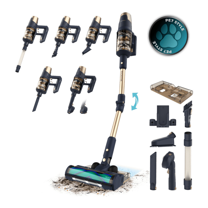 Aspirateur balai Cecotec Conga Rockstar RX70 AquaPet – Batterie 4 Ah, Sec & Humide - vue 5