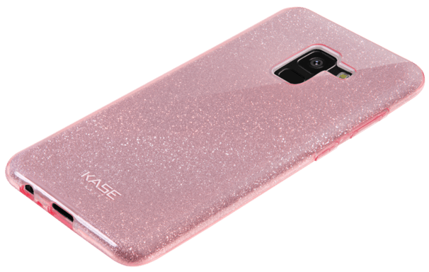 Carcasa brillante delgada para Samsung Galaxy A8 (2018), oro rosa