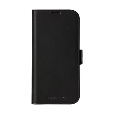 DBRAMANTE1928 Funda para iPhone 16 Pro Max Folio Modelo Copenhagen con ranura para tarjetas Negro