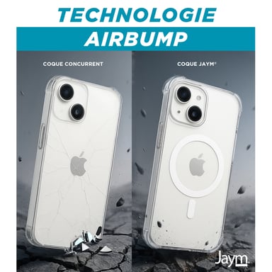 JAYM - Coque Renforcée compatible Magsafe pour Apple iPhone 16 Pro Max - Souple et résistante - Certifiée 2 Mètres de chute - Transparente