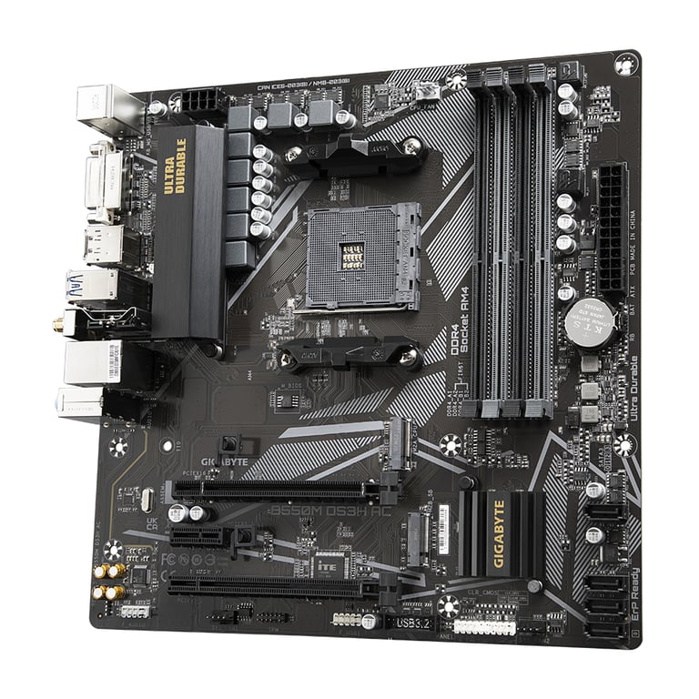 Gigabyte B550M DS3H AC - vue 4