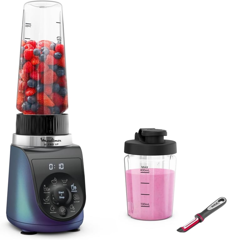 MOULINEX Blender &eacute;lectrique 1000?W &middot; 700?ml Pr&eacute;programm&eacute; avec couteau - Neuf