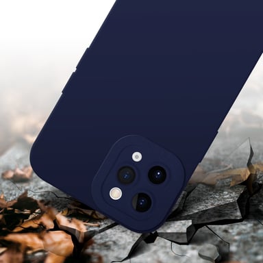 Coque pour Apple iPhone 11 PRO MAX en FLUID BLEU FONCÉ Housse de protection Étui en silicone TPU flexible