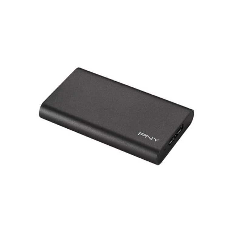 PNY CS1050 Elite 480 Go SSD externe - USB 3.1 - Gris Brush