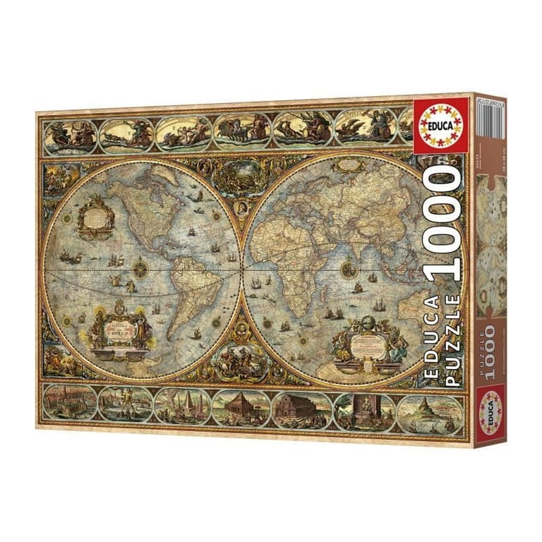 Puzzle EDUCA Orbis Terrarum 1000 pièces Thème Voyage et cartes Mixte - vue 9