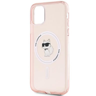 Funda Karl Lagerfeld Choupette MagSafe para iPhone 11/XR, rosa