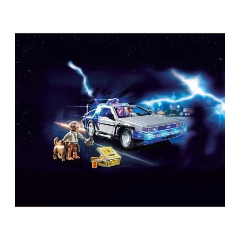 Back To The Future Delorean 70317 Playmobil La Boîte - vue 3