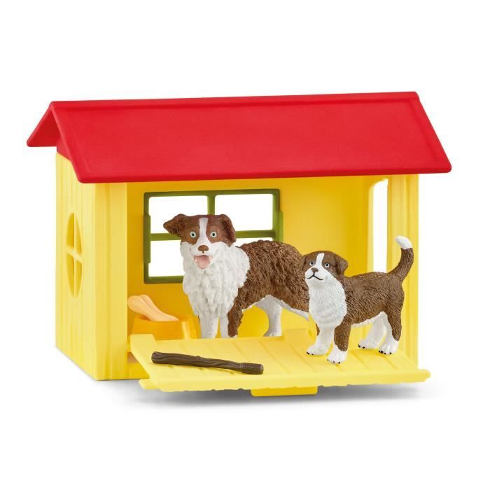 Figurine Niche pour Chien pour enfants dès coffret 18 8 x 8 2 x 14 7 cm Schleich 42573 FARM WORLD - vue 3