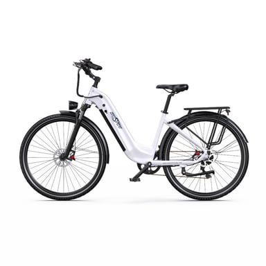 E-bike  ONESPORT OT05 PRO - Motor 250W Batería 36V22.5AH Neumáticos De 28 Pulgadas frenos de disco - Blanco