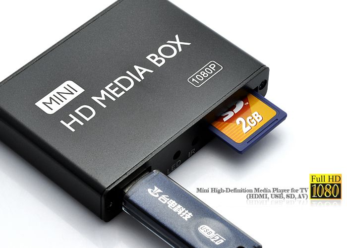 Reproductor Media Center Full HD 1080P Disco Duro Tarjeta SD Y Llave USB  YONIS - Yonis