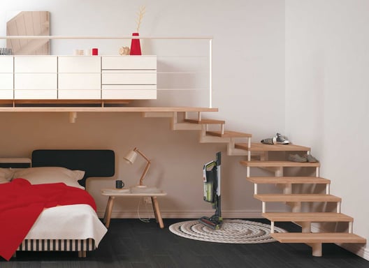 Hoover HF522NPW 011 Aspiradora escoba 2 en 1 Batería Secar Micro Sin bolsa 0,45 L 290 W Negro