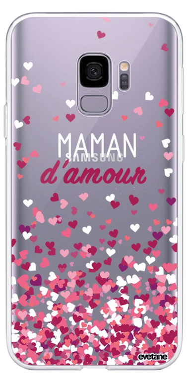 Evetane Coque Samsung Galaxy J6 2018 360 intégrale transparente Motif Maman damour Tendance