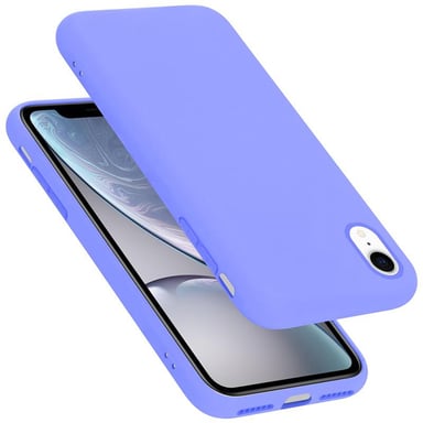Coque pour Apple iPhone XR en LIQUID LIGHT PURPLE Housse de protection Étui en silicone TPU flexible