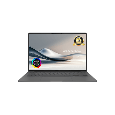 PC ultraportable ASUS ZenBook 14 OLED UX3407 Snapdragon X1P-26 16 Go RAM 512 Go SSD Gris