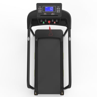 Cinta de correr con plataforma para personas mayores, pantalla LED grande, pasamanos largo para mayor equilibrio