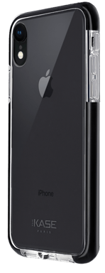 Coque Sport Mesh pour Apple iPhone XR, Transparente bords Noir
