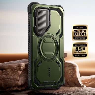 Coque Intégrale pour Samsung S25 Ultra Antichoc Compatible MagSafe Vert