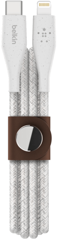 Câble DuraTek USB-C vers Lightning (1m), Blanc