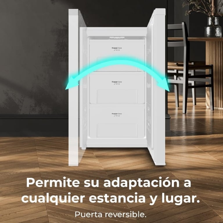 Congélateur Cecotec Bolero CoolMarket TF 87 – 87L, Classe E, 3 Tiroirs - vue 3
