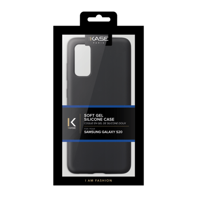 Custodia morbida in gel di silicone per Samsung Galaxy S20, nero satinato