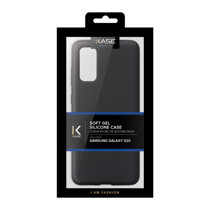 Funda de gel de silicona suave para Samsung Galaxy S20, negro satinado