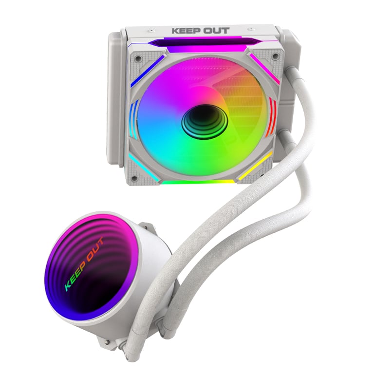 KeepOut XWC système de refroidissement d'ordinateur Boitier PC Refroidisseur de liquide tout en un 12 cm Neuf