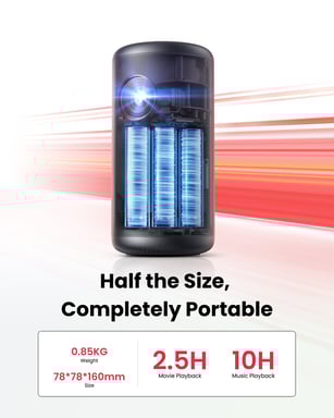 Anker Nebula Capsule 3 Projecteur à focale standard 200 ANSI lumens DLP 1080p (1920x1080) Noir, Rouge