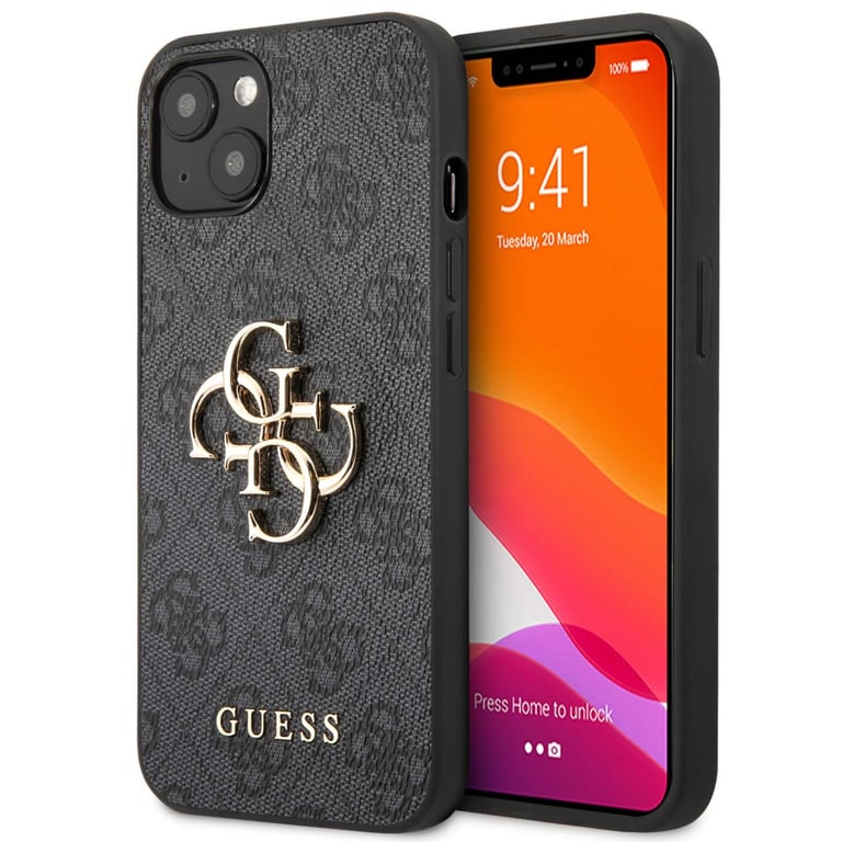 Coque de téléphone Guess iPhone 13 4G Big Metal Logo Protection contre les chocs