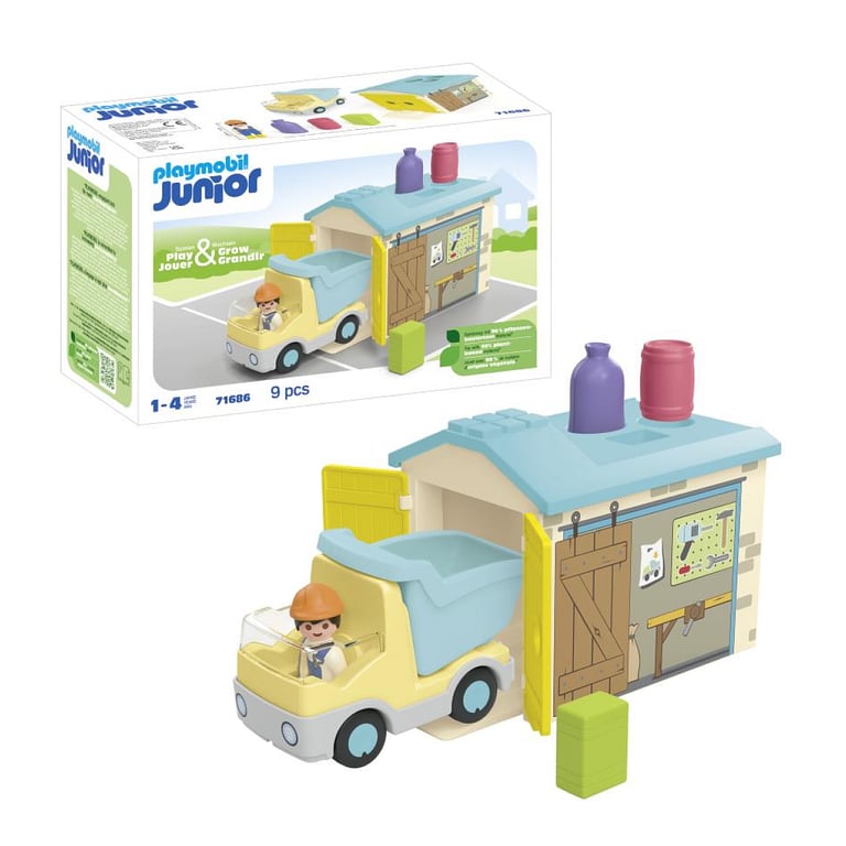 Ouvrier avec camion et garage - vue 5