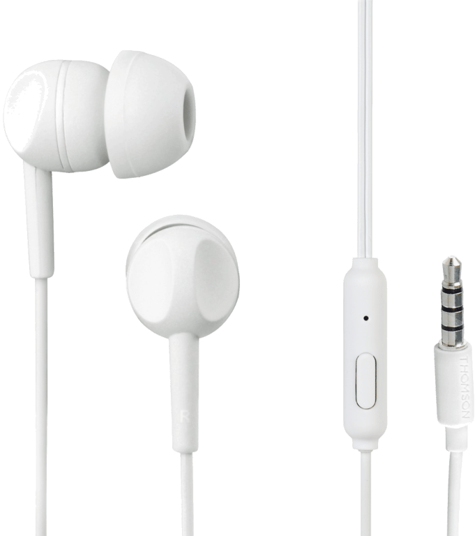 Casque EAR3005W, intra-auriculaire, microphone, blanc