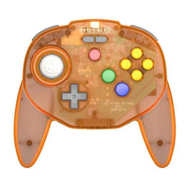Retro-Bit Tribute 64 2.4GHz Manette sans Fil pour Nintendo 64/Switch/PC/Mac Orange Hawk