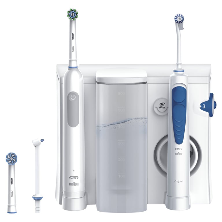 Oral-B Idropulsore Health Center Adulte Brosse à dents rotative oscillante Bleu, Blanc - Neuf