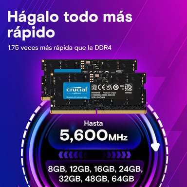 Crucial CT2K64G56C46S5 módulo de memoria 128 GB 2 x 64 GB DDR5