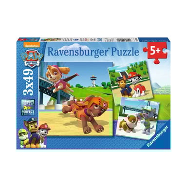 Puzzle Patrulla 3x49 piezas - Equipo de 4 patas
