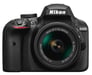 Nikon D3400 + Kit fotocamera reflex AF-P DX NIKKOR 18-55 mm f/3,5-5,6G VR 24,2 MP CMOS 6000 x 4000 pixel Nero