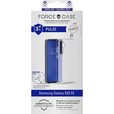 Funda Force Case Pulse para Samsung Galaxy S23 FE Transparente
