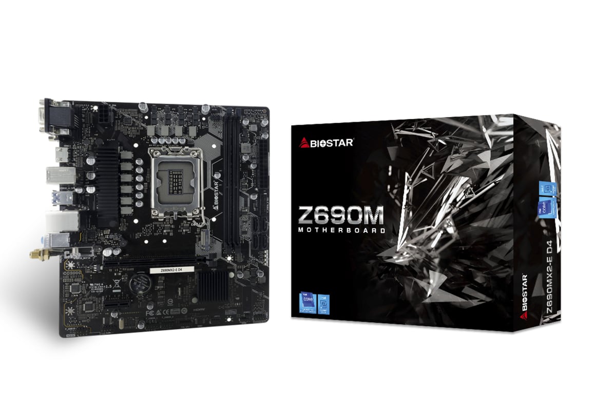 Biostar Z690MX2 E D4 carte mère Intel Z690 LGA 1700 micro ATX - vue 3