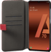 Façonnable Funda para Samsung Galaxy A70 Folio Guarnicionero con Botón Lacado Rojo