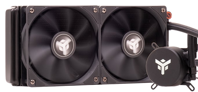 itek ICECORE 240 Procesador Kit de refrigeración líquida 12 cm Negro 1 pieza(s)