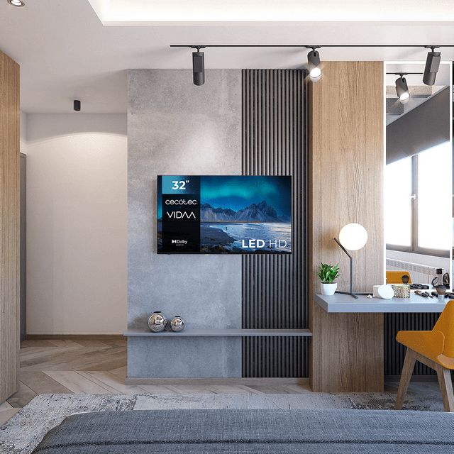 Cecotec Smart TV TV LED 32 Pouces Résolution HD Série A5 ALH50032. Smart TV VIDAA système Audio Dolby WiFi intégré Sortie Casque Chromecast 3 HDMI et 2 USB - vue 3