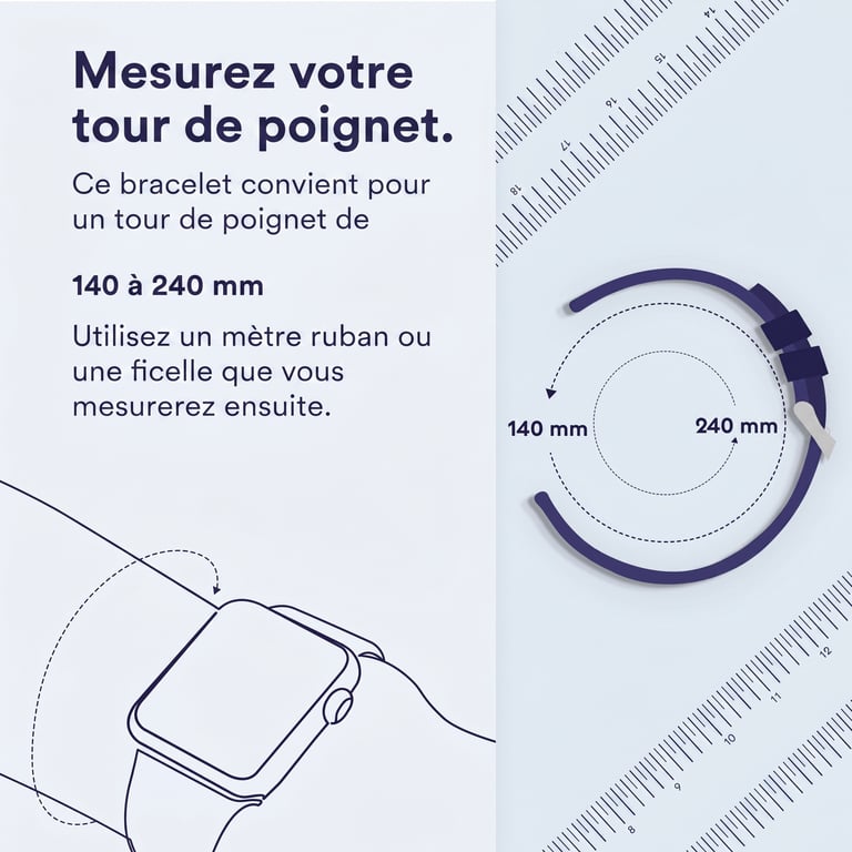 Bracelet Samsung Galaxy Watch 8 44mm Magnétique Milanais - vue 8