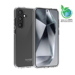 Coque hybride invisible fabriqué avec 83% de plastique recyclé pour Samsung Galaxy S24 5G, Transparente