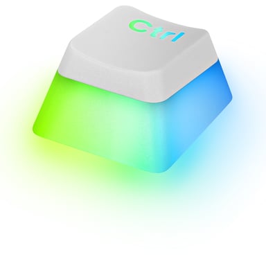 Mars Gaming MKCLOUDWBFR clavier Jouer USB + Bluetooth AZERTY Français Blanc