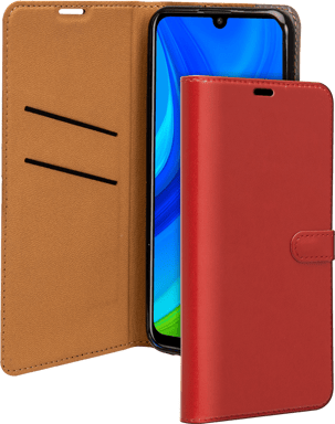 BigBen Connected Funda con cierre para Huawei P Smart 2021 cartera y lengüeta magnética Rojo