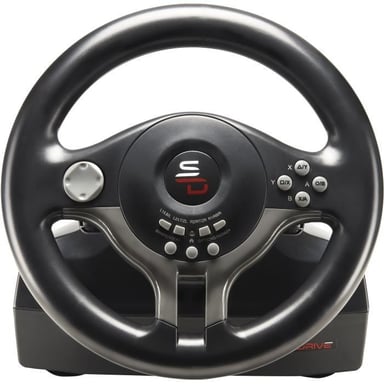 Subsonic SV200 Noir, Gris USB Volant + pédales Nintendo Switch, PC, PlayStation 4, Xbox
