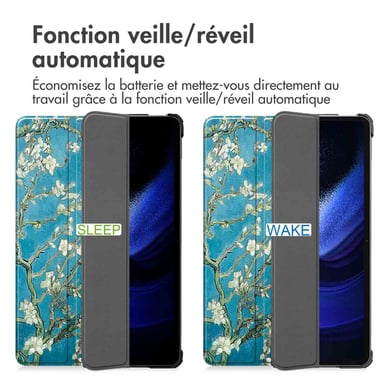 imoshion Coque tablette Design Trifold pour Xiaomi Pad 6 / 6 Pro - Green Plant