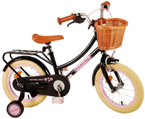 Volare Excellent Vélo de ville Noir, Rose 14 ''